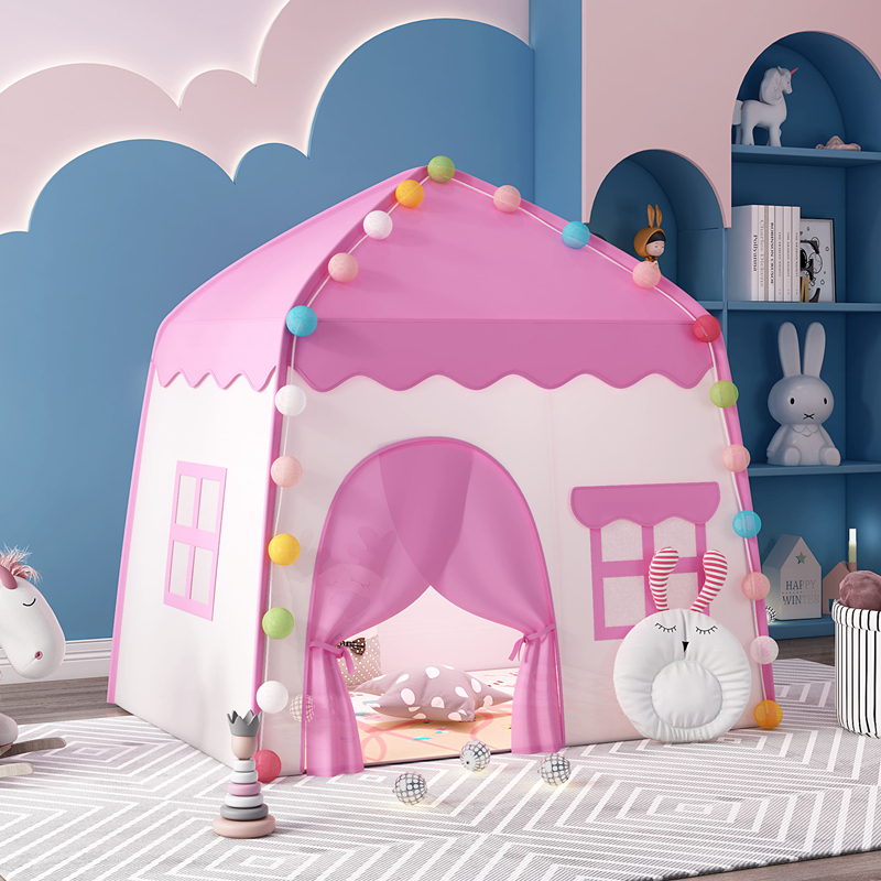 儿童室内小帐篷玩具屋男孩小型城堡床上家用女孩公主房睡觉游戏屋