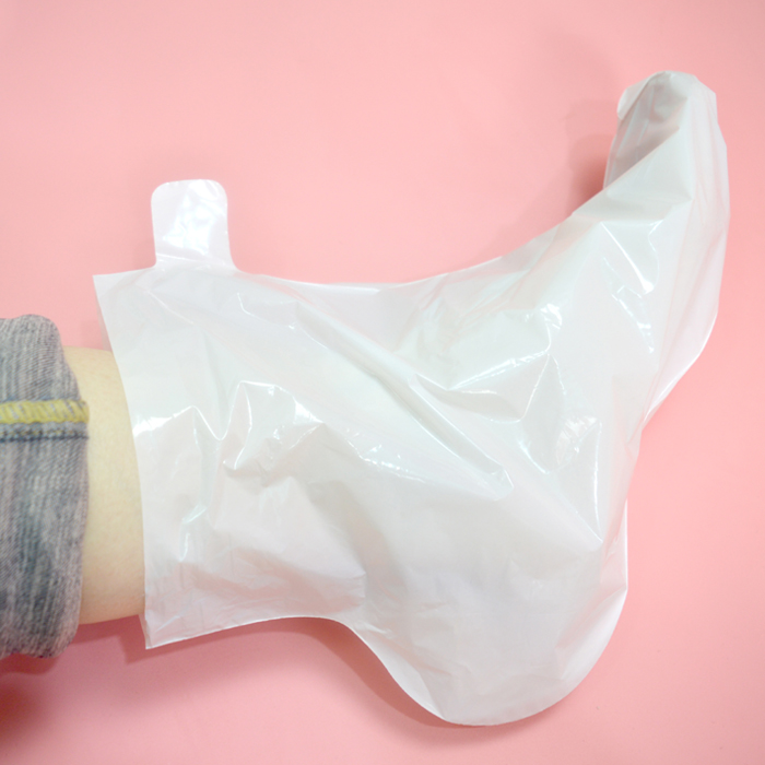 一次性足套手套100只塑料长筒厚足疗防滑室内试鞋防水脚膜泡脚袋
