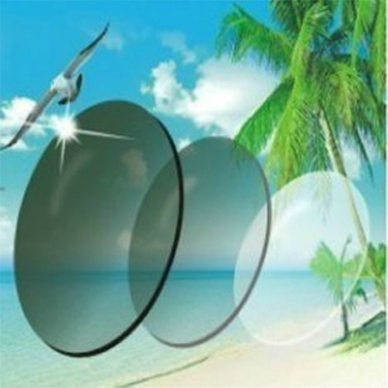 KHOTY科欧迪1.56膜变镜片加硬树脂近视镜片基变变色太阳镜片灰茶