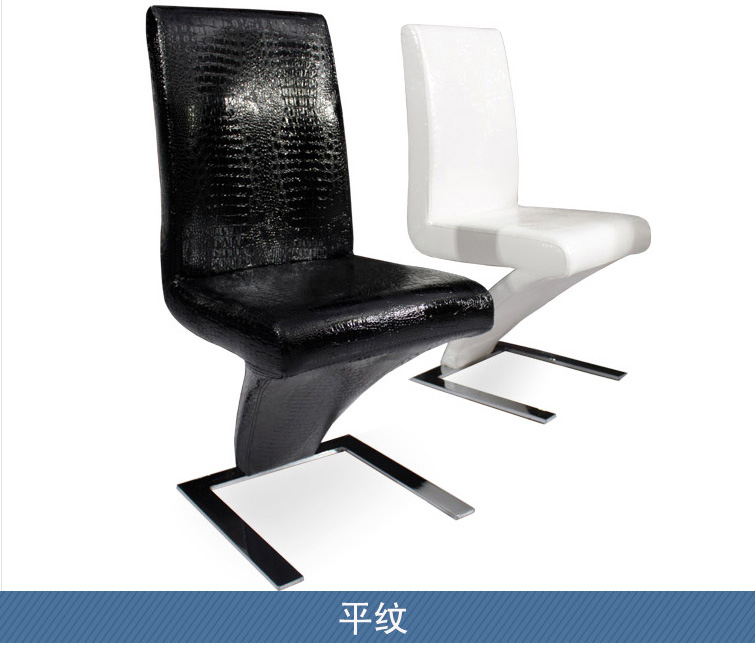 特价时尚简约家用餐椅黑白色皮餐椅现代酒店餐厅椅餐桌椅靠背椅子