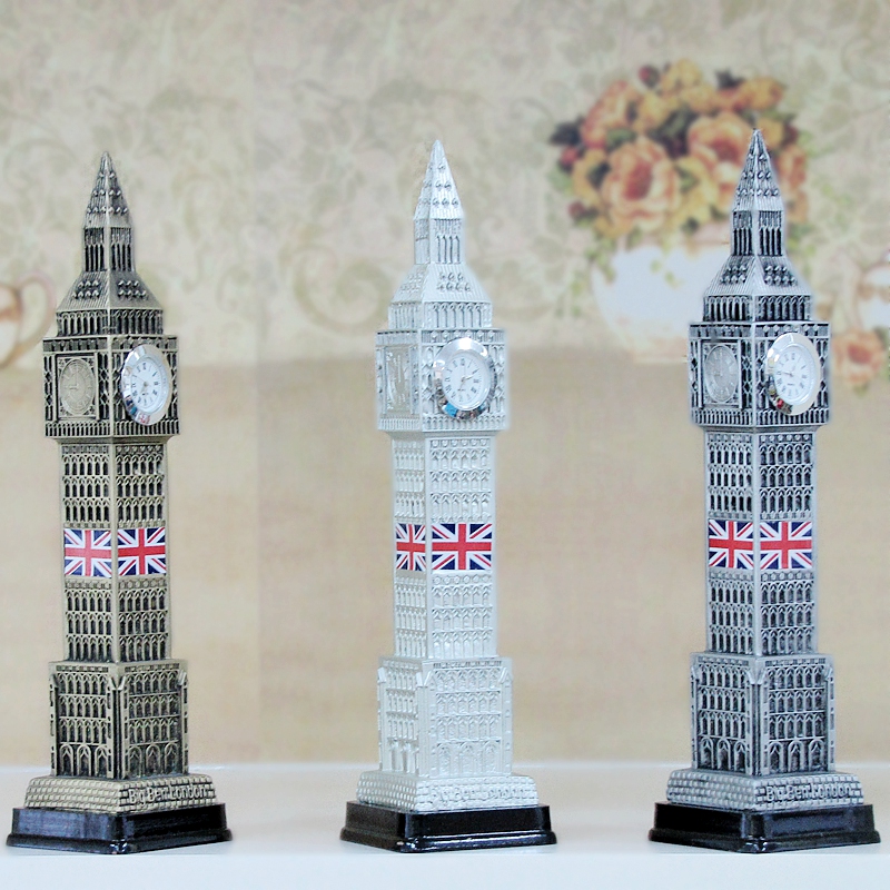 英国大本钟摆件世界知名建筑伊丽莎白塔树脂模型工艺品旅游纪念品