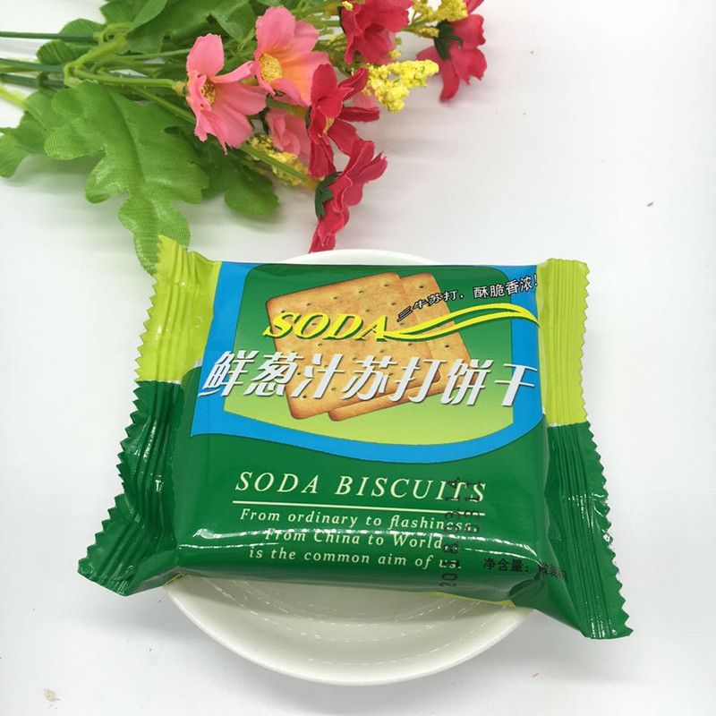 上海特产 三牛食品 鲜葱汁苏打饼干办公室茶点休闲食品独立小包装