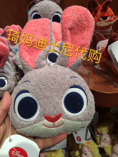 上海迪士尼   疯狂动物城 兔子朱迪狐狸尼克零钱包卡包现货