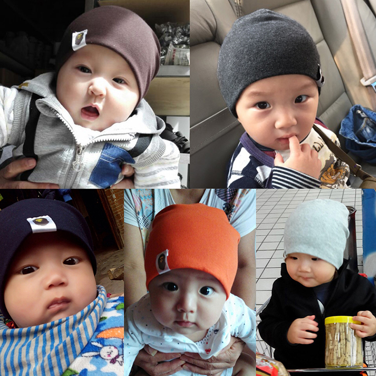 婴儿帽子秋冬季男女童0-3-6-12个月1-2-3-4岁新生儿棉胎帽宝宝帽