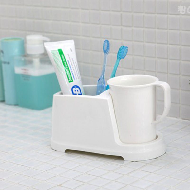 韩国昌信牙刷架盒牙具座洗漱口水杯牙膏牙缸收纳整理卫生间浴室