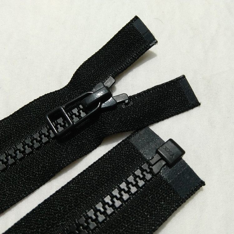 正品YKK5号树脂单头开尾拉链 黑色 多个长度 服装拉链 服装辅料
