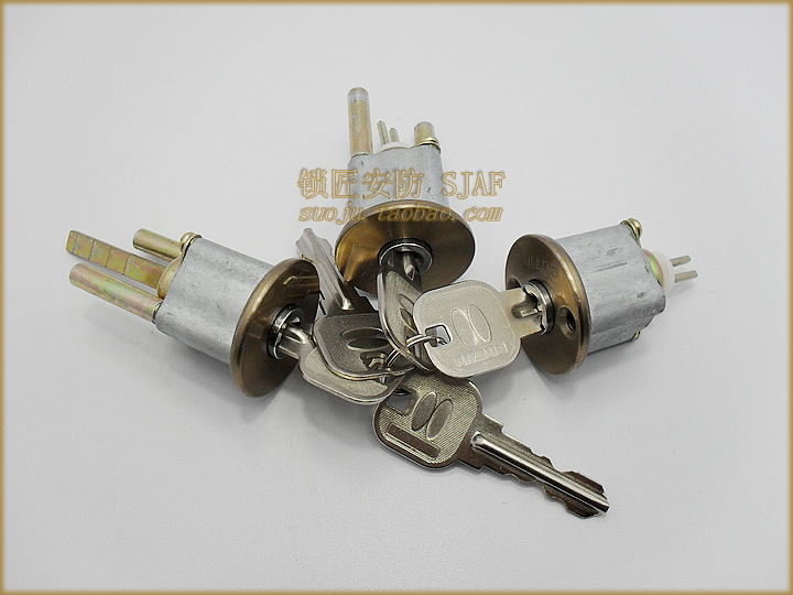 JIADE锁芯 按钮锁家德锁芯 老款罗普斯金门锁芯 铝合金门三锁头