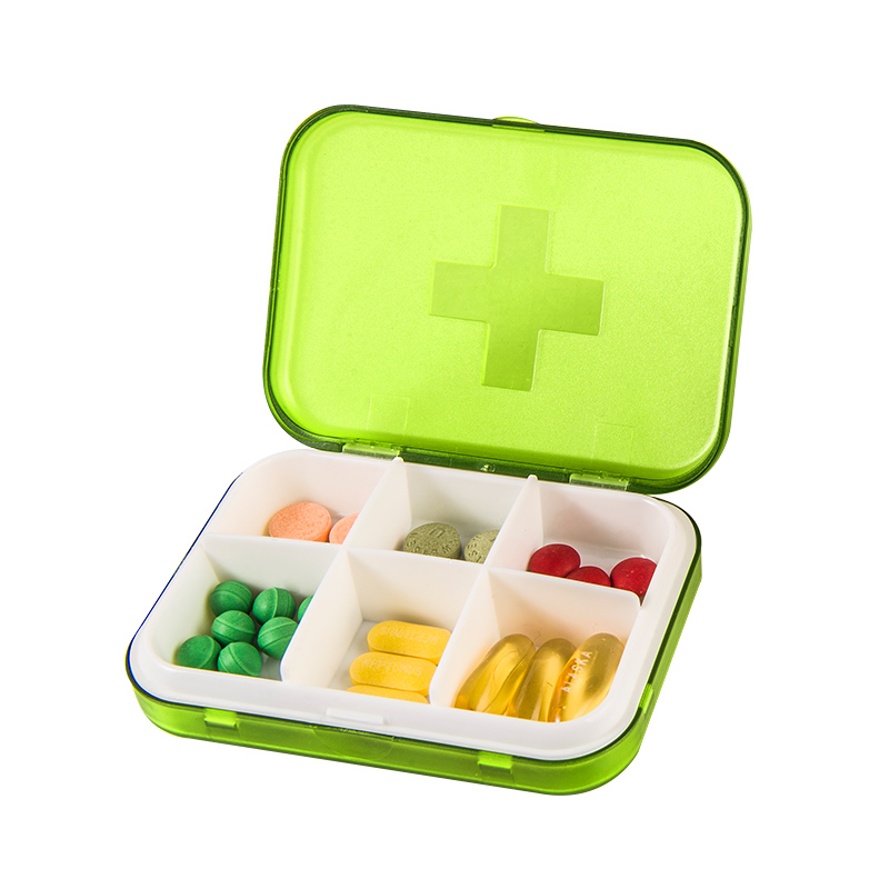 folca小药盒便携一周迷你分装可爱小盒子随身带药品药丸密封薬盒