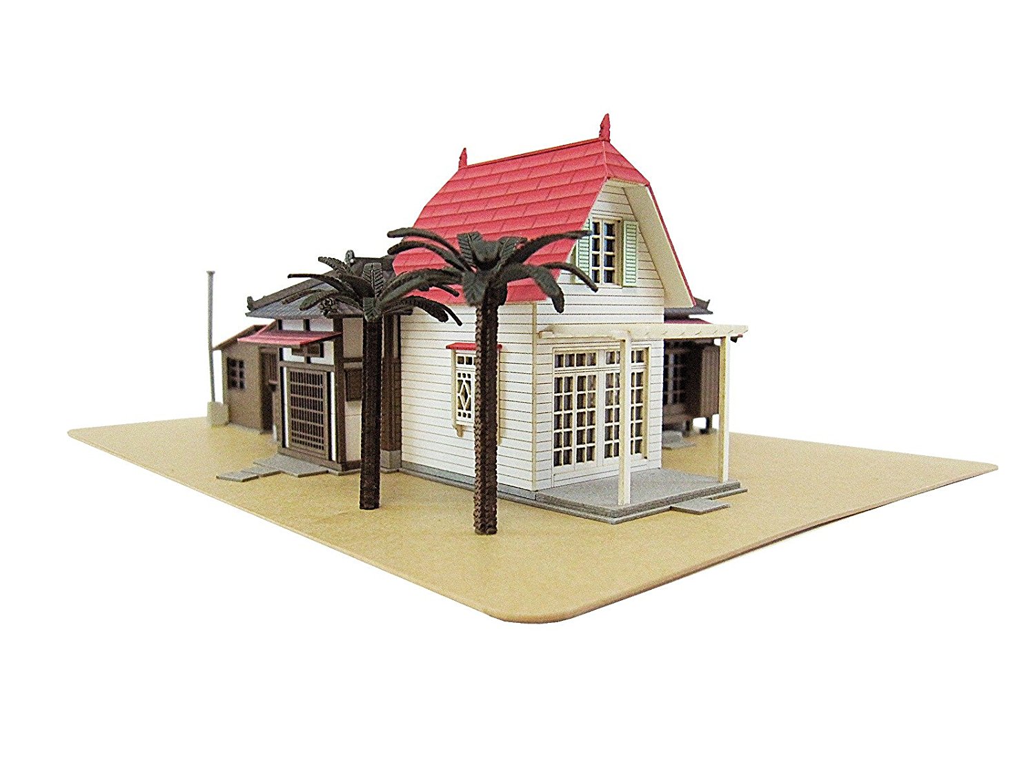 日本宫崎骏动漫周边 DIY拼装小屋模型龙猫五月与梅伊的家MK07-01