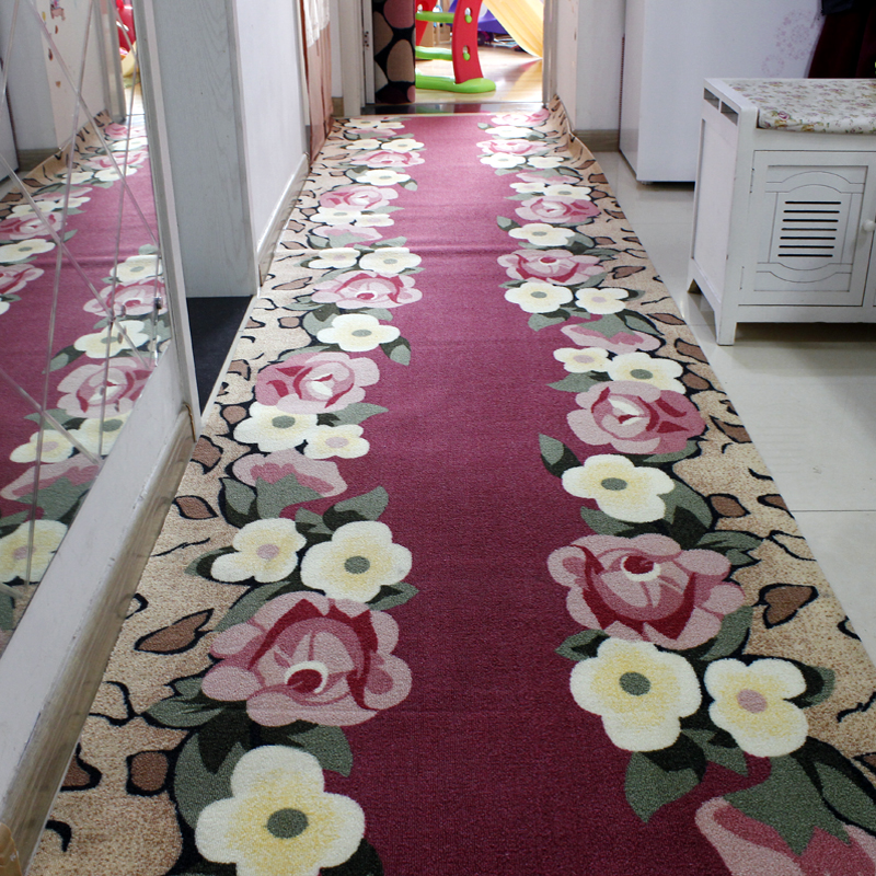 地垫进门毯 卧室走廊厨房垫家用吸水防滑过道楼梯地毯定制可裁剪