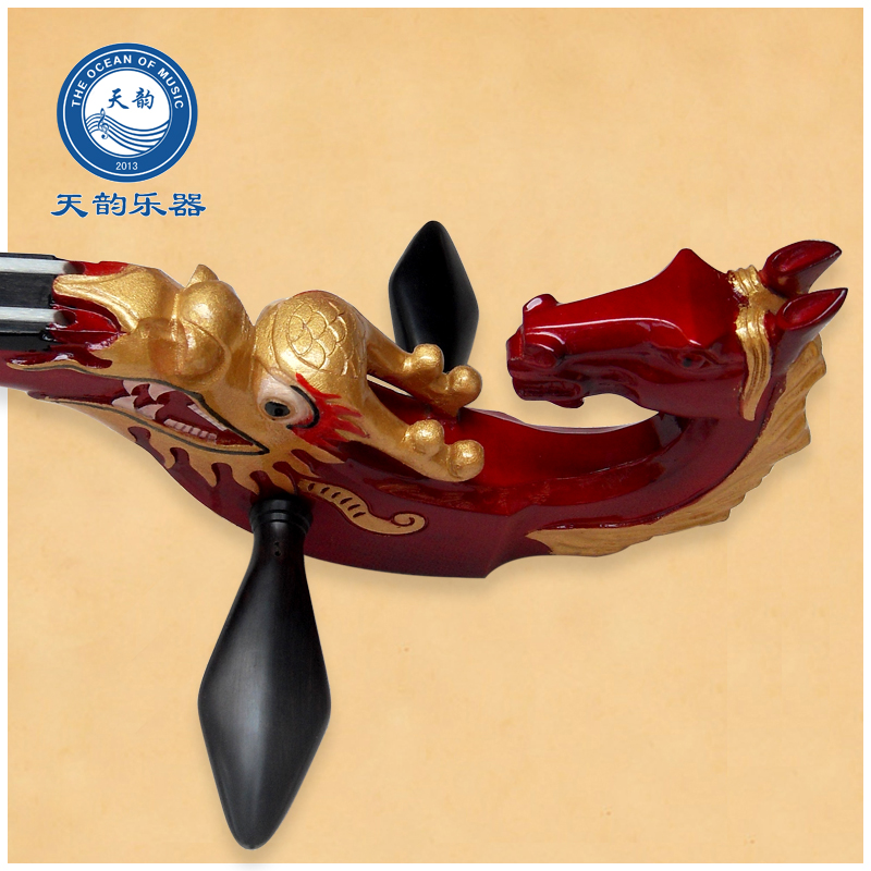 蒙古民族马头琴乐器黑檀手工制作龙马双头专业演奏赠配件厂家直销